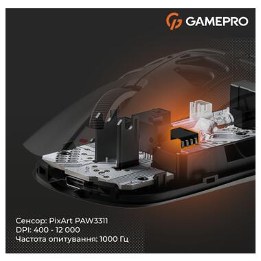 Мышка GamePro Genesis Hollow Wireless/Bluetooth/USB Black (GM870HB) фото №10