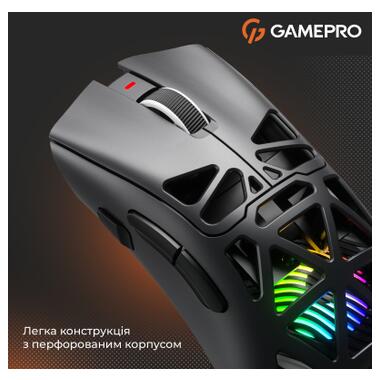 Мышка GamePro Genesis Hollow Wireless/Bluetooth/USB Black (GM870HB) фото №9