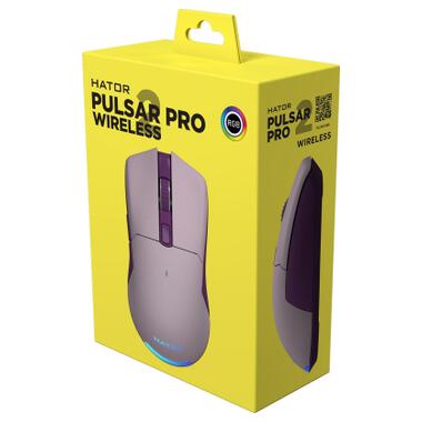 Ігрова миша HATOR Pulsar 2 PRO Wireless (HTM-534) lilac фото №6