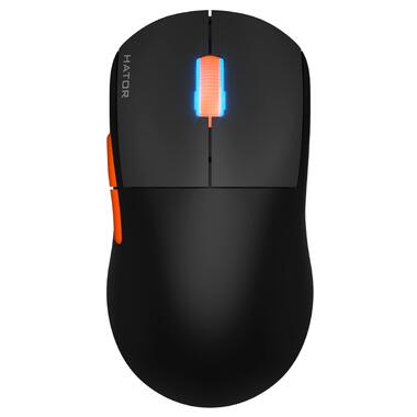 Мышь беспроводная Hator Quasar 2 Pro Wireless Black/Orange (HTM560BO) фото №1
