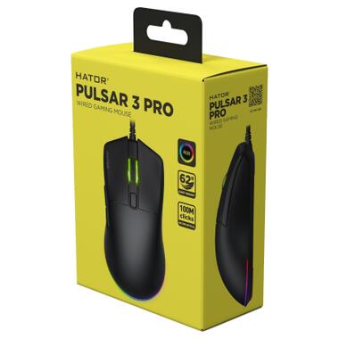 Мышка Hator Pulsar 3 Pro USB Black (HTM620) фото №7