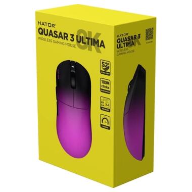 Мышка Hator Quasar 3 Ultima 8K Wireless/Bluetooth/USB Black/Purple (HTM760) фото №7
