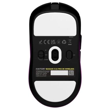 Мышка Hator Quasar 3 Ultima 8K Wireless/Bluetooth/USB Black/Purple (HTM760) фото №6