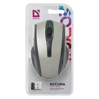 Мишка Defender Accura MM-665 Wireless, Grey USB фото №5