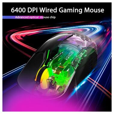 Миша провідна ігрова ONIKUMA Gaming CW902, чорна фото №7