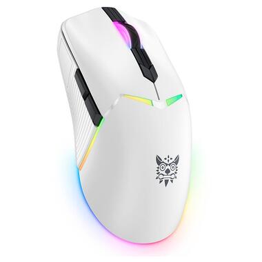 Мышь Onikuma RGB Tri-Mode Gaming Mouse CW928 белая фото №3