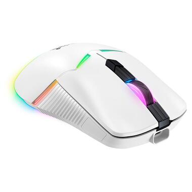 Мышь Onikuma RGB Tri-Mode Gaming Mouse CW928 белая фото №2