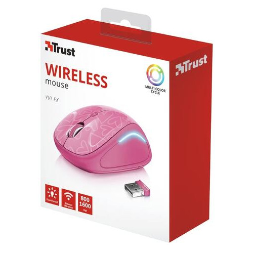 Миша Trust Yvi FX Wireless Pink (22336) фото №6