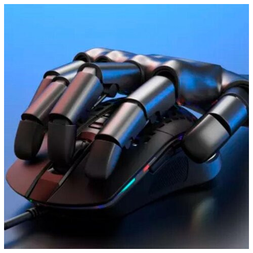Ігрова провідна оптична миша з світлодіодним підсвічуванням XPRO M4 Streamer чорна (ЦУ-00031701) фото №6