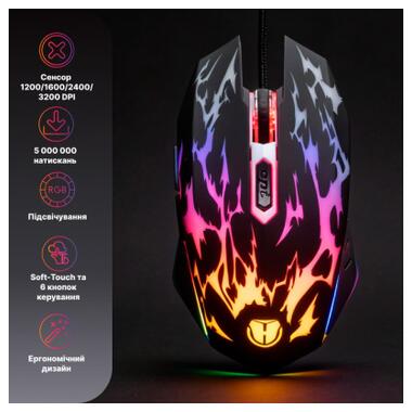 Мышка Holmer M-01GS USB Black (M-01GS) фото №11