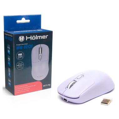 Мышка Holmer MW-02OF Wireless/Bluetooth Purple (MW-02OF) фото №12