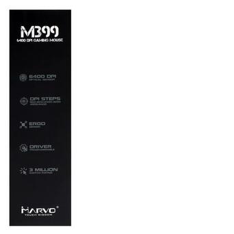 Миша Marvo M399 RGB-LED USB Black фото №11