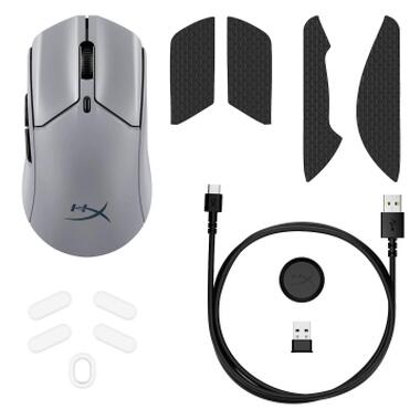 Мышка HyperX Haste 2 Pro Wireless/Bluetooth/USB Gray (A1KY5AA) фото №8