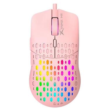 Мишка провідна ігрова XTRIKE ME GM-209P, рожева фото №1