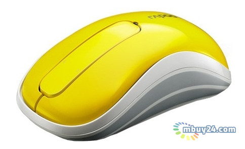 Миша бездротова Rapoo Wireless Touch Mouse yellow (T120p) фото №2