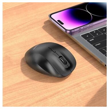 Миша HOCO Mystic six-button dual-mode business wireless mouse GM24 |BT/2.4G| чорна фото №4