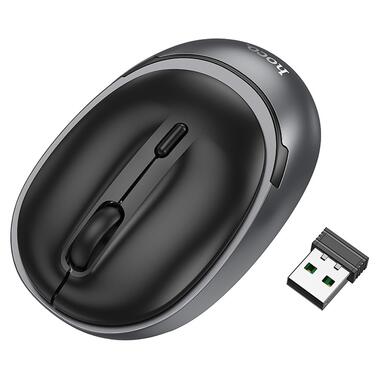 Мышь Hoco GM34 Nuevo dual-mode Black metal gray фото №6