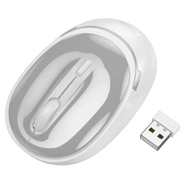 Мышь Hoco GM34 Nuevo dual-mode Gray white фото №1