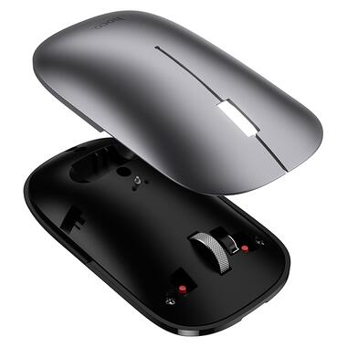 Мышь HOCO GM43 Adelanto dual-mode wireless mouse(rechargeable version) deep space gray (6942007671859) фото №5