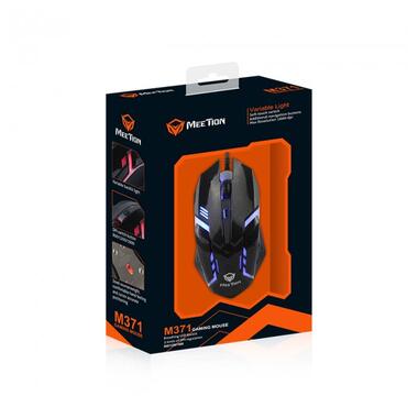 Миша MEETION Backlit Gaming Mouse RGB MT-M371 чорна фото №8