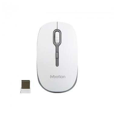 Миша MeeTion Wireless Mouse 2.4 G MT-R547 біла з сірим фото №1