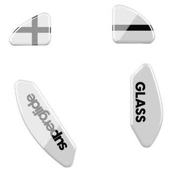 Скляні глайди для мишки Xtrfy M4/M4 WL Litus White (SK-GL-M4-WHITE) фото №1