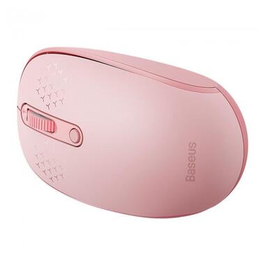 Миша Baseus F01B Tri-Mode Wireless Mouse |2.4G/BT5.0+BT3.0 | рожева фото №5