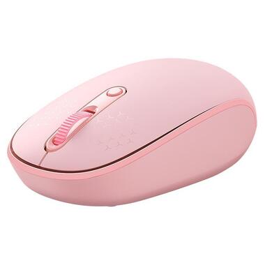 Мышь Baseus F01B Tri-Mode Wireless Mouse розовая фото №1