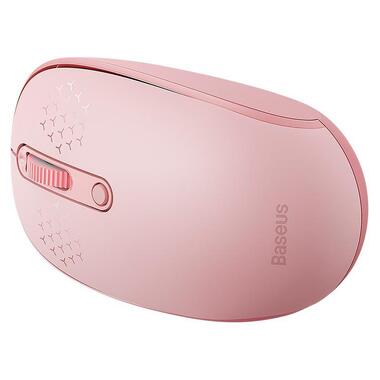 Мышь Baseus F01B Tri-Mode Wireless Mouse розовая фото №6