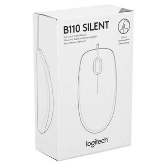 Мишь Logitech B110 Silent USB black (910-005508) фото №9