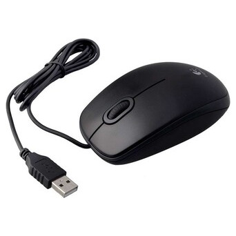 Миша Logitech B100 Optical USB Mouse black (910-003357) фото №2
