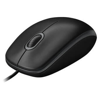 Миша Logitech B100 Optical USB Mouse black (910-003357) фото №4