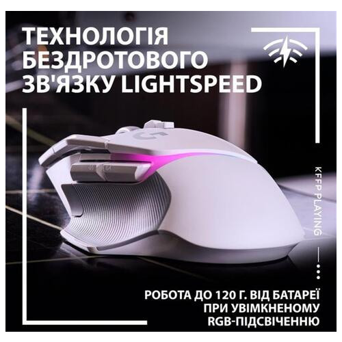 Миша Logitech G502 X Plus (910-006171) White фото №8