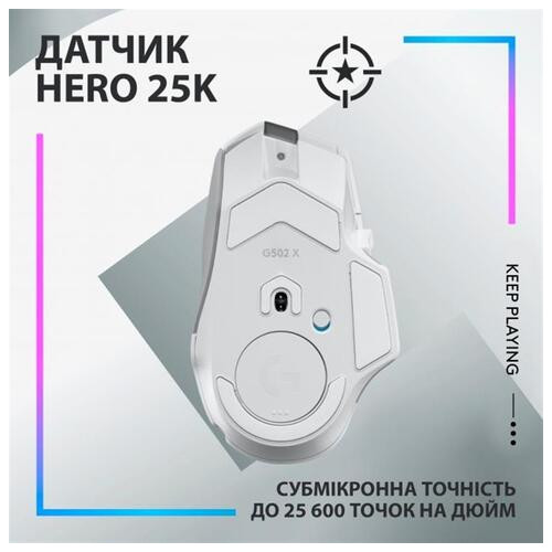 Миша Logitech G502 X Plus (910-006171) White фото №9