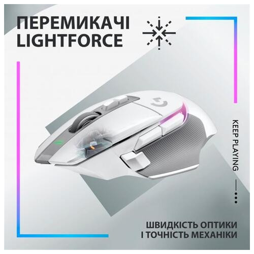 Миша Logitech G502 X Plus (910-006171) White фото №7
