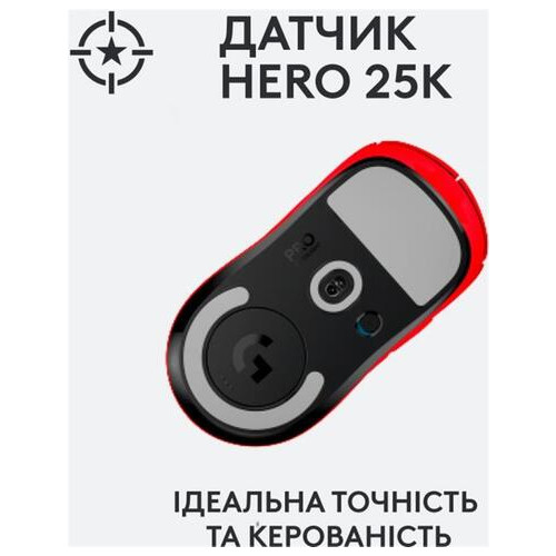 Миша Logitech Pro X Superlight (910-006784) Red фото №4