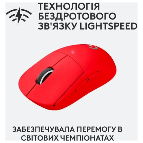 Миша Logitech Pro X Superlight (910-006784) Red фото №3