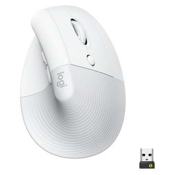 Мишка Logitech Lift Vertical Ergonomic Wireless/Bluetooth White (910-006475) фото №1