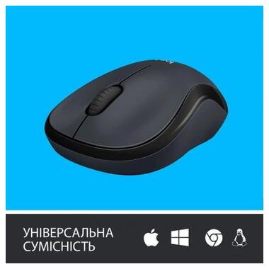Миша LOGITECH Wireless Mouse M220 Silent Чорний фото №8