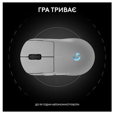 Мышь LOGITECH G PRO 2 Wireless LIGHTSPEED - WHITE (L910-007302) фото №8
