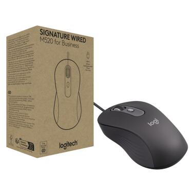 Мишка Logitech Signature M520 for Business USB-C Graphite (910-007511) фото №1