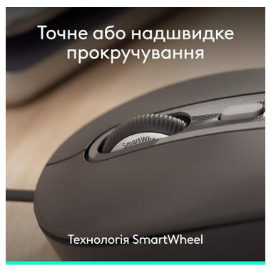 Мишка Logitech Signature M520 for Business USB-C Graphite (910-007511) фото №3