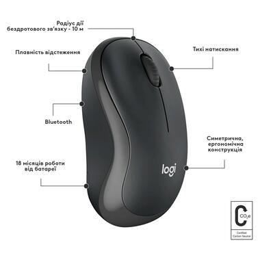 Миша LOGITECH M240 Silent Bluetooth GRAPHITE B2B фото №7