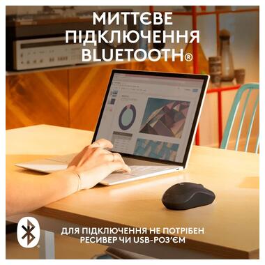 Миша LOGITECH M240 Silent Bluetooth GRAPHITE B2B фото №2