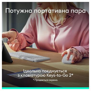 Мышка Logitech Mobi Fold Bluetooth Off-White (910-007631) фото №9