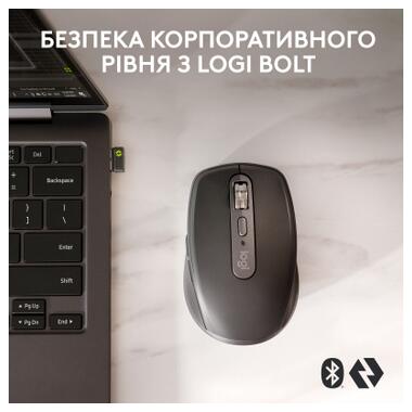 Мышка Logitech MX Anywhere 3S for Business Wireless/Bluetooth + Mouse Pad Studio Series Graphite (MX910-006958) фото №2