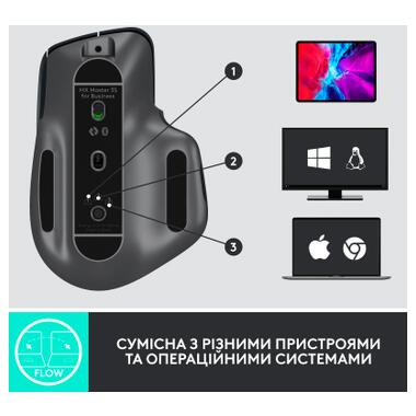 Мышка Logitech MX Master 3S Performance for Business Wireless/Bluetooth + Mouse Pad Studio Series Graphite (MX910-006582) фото №8