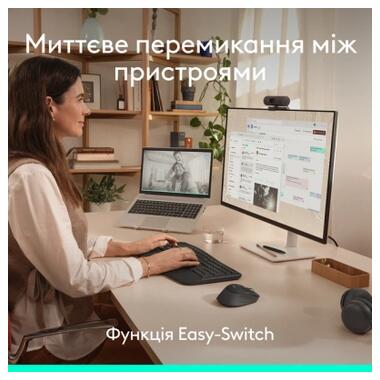 Мышка Logitech Signature Comfort Plus M850L Wireless/USB-C Graphite (910-007715) фото №6