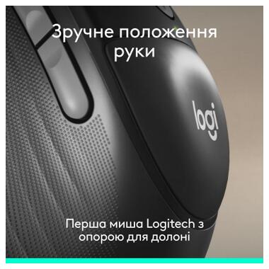 Мышка Logitech Signature Comfort Plus M850L Wireless/Bluetooth/USB-C for Business Graphite (910-007704) фото №2