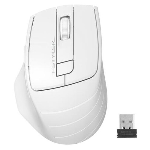 Миша бездротова A4Tech FG30S Grey/White USB фото №1